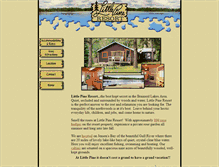 Tablet Screenshot of littlepineresort.com